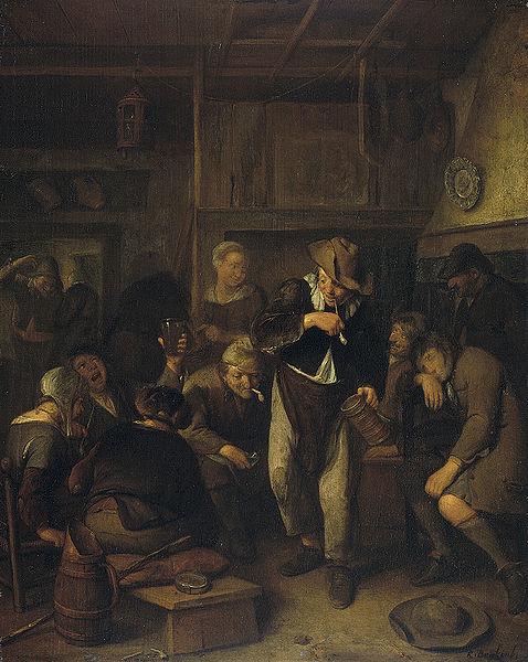 Richard Brakenburgh Peasant's inn oil painting image
